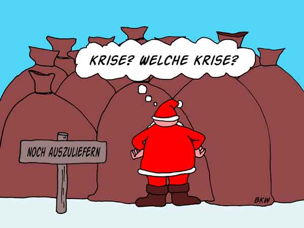 Karikatur Finanzkrise