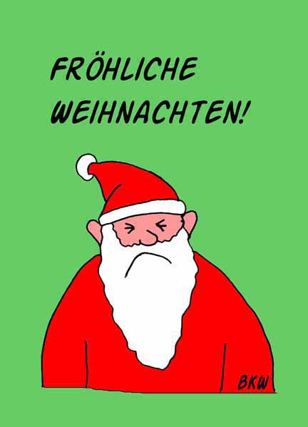 Karikatur Weihnachtshasser