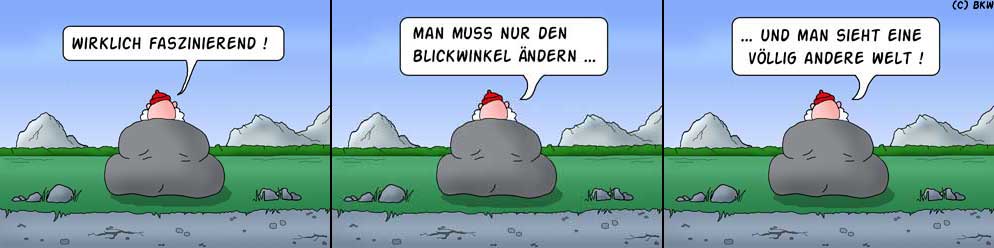 Cartoon: Blickwinkel