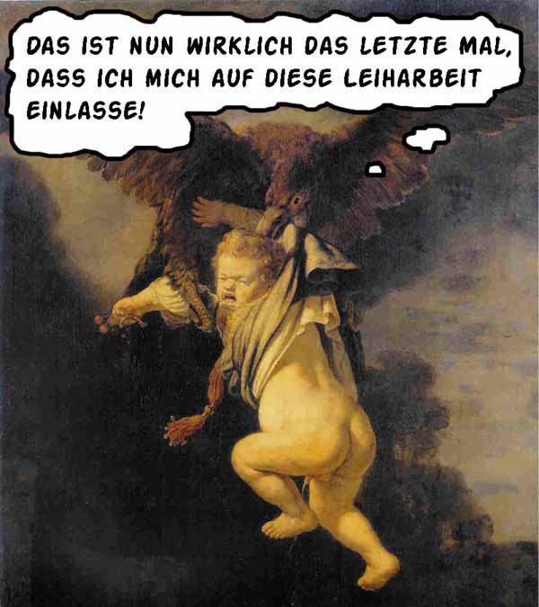 Cartoon Leiharbeit